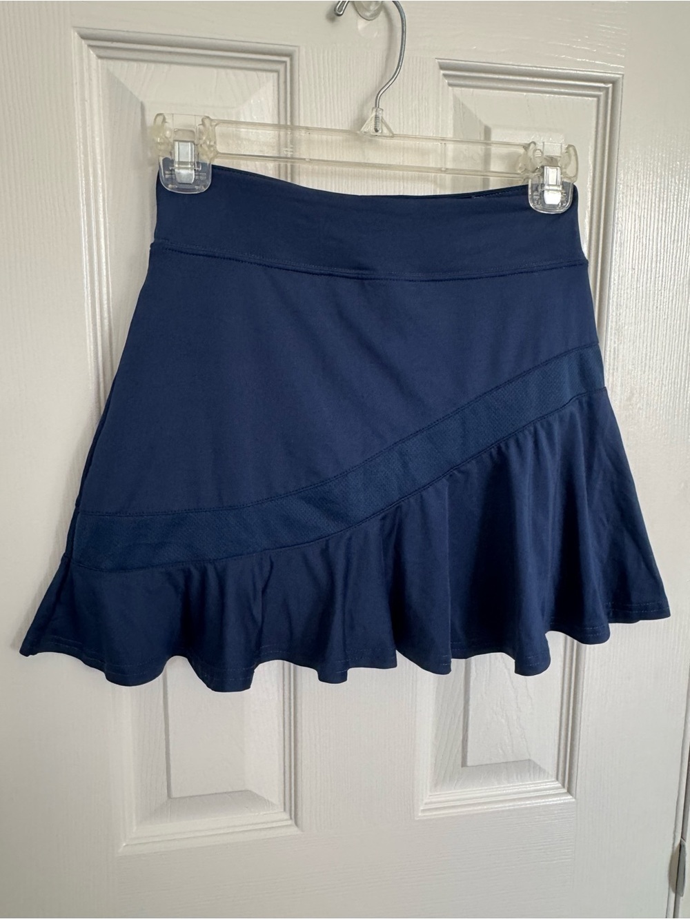 Navy Flounce Tennis Skirt